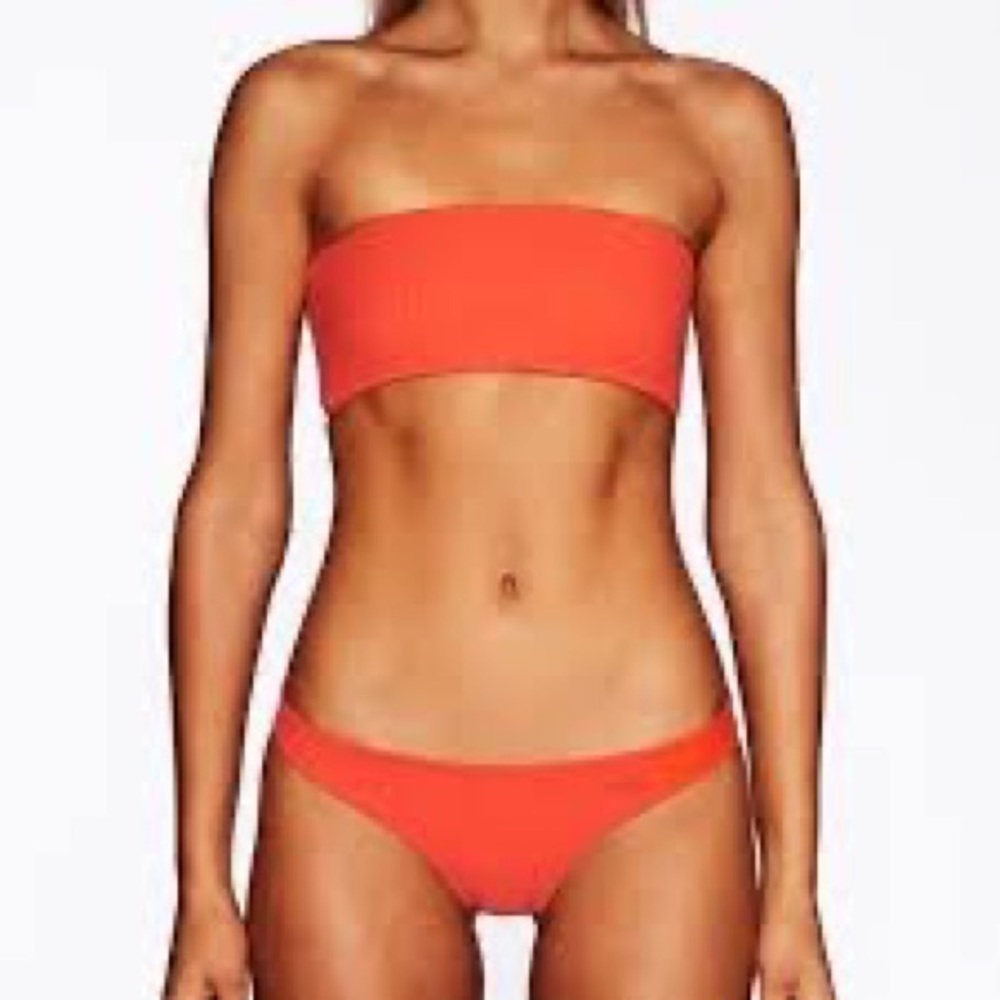 TRIANGL red strapless bikini
